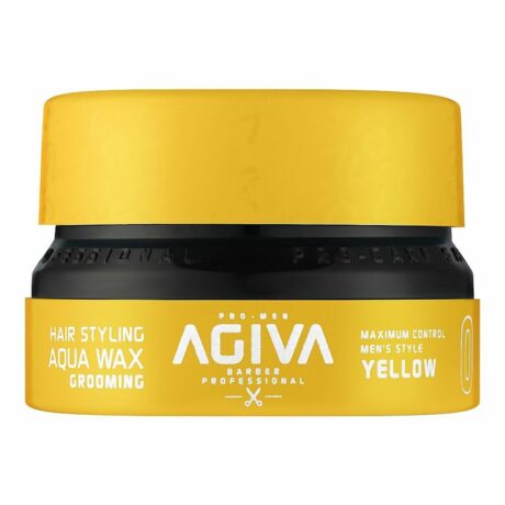 4 AGIVA STYLING HAIR WAX AQUA GROOMING - YELLOW 155ML