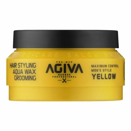 4 AGIVA STYLING HAIR WAX AQUA GROOMING - YELLOW 90ML