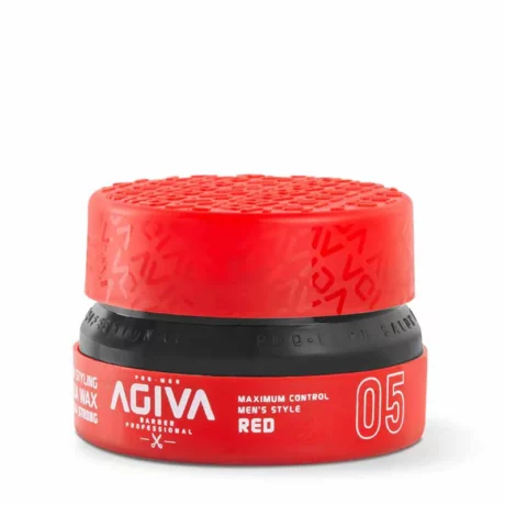 5 AGIVA STYLING HAIR WAX AQUA MEGA STRONG - RED 155ML