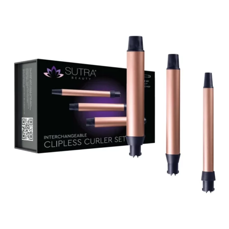 INTERCHANGEABLE CLIPLESS CURLER SET