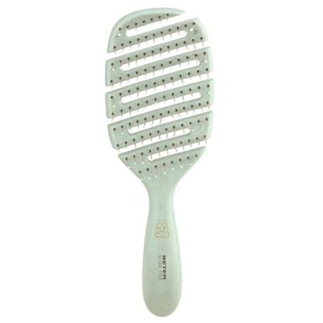 NATURAL FIBER CEPILLO ESQUELETO PUAS DE NYLON CON BOLITA PROTECTORA verde