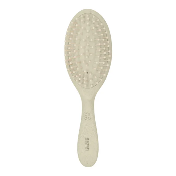 NATURAL FIBER CEPILLO NEUMATICO PUAS DE MADERA BEIGE