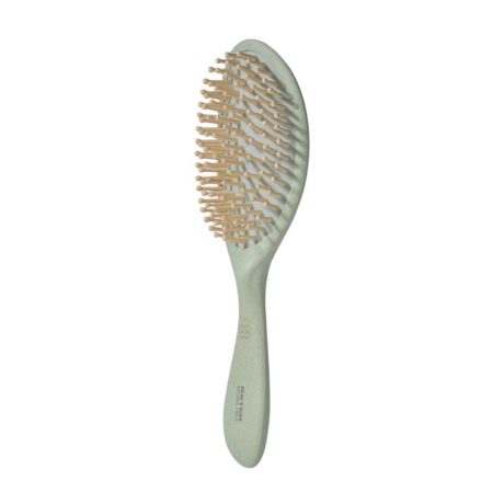 NATURAL FIBER CEPILLO NEUMATICO PUAS DE MADERA verde