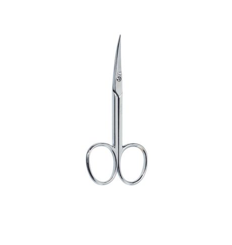 TIJERA DE MANICURA CROMADA PUNTA CURVA (PIEL)