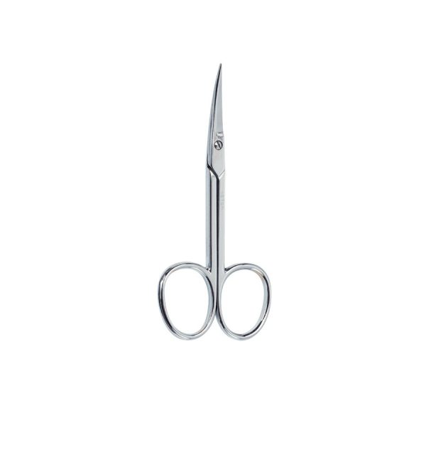 TIJERA DE MANICURA CROMADA PUNTA CURVA (PIEL)