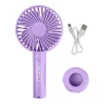 RED RECHARGERABLE BEAUTY FAN PURPLE 1