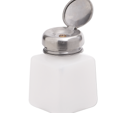 DL PRO PUMP DISPENSER BOTTLE METAL FLIP-TOP CAP 4 OZ