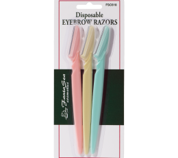 FANTASEA DISPOSABLE EYEBROW RAZORS - 3/PK.