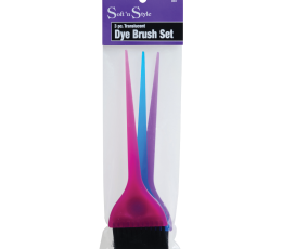 SOFT N STYLE 3PC TRANSLUCENT DYE BRUSH SET