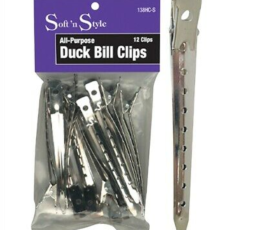 SOFT N STYLE DUCK BILL CLIPS STEEL 12/BAG