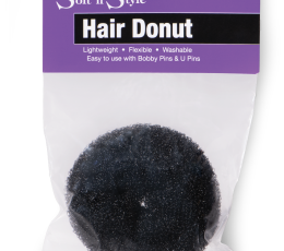 SOFTN STYLE HAIR DONUT - BLACK