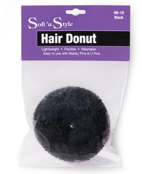 SOFTN STYLE HAIR DONUT - BLACK